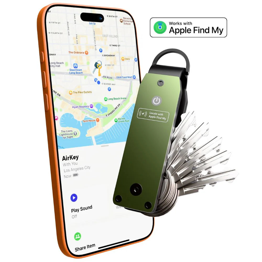 KeyTrack smart everyday carry key organizer with tracking and 120 dB alert