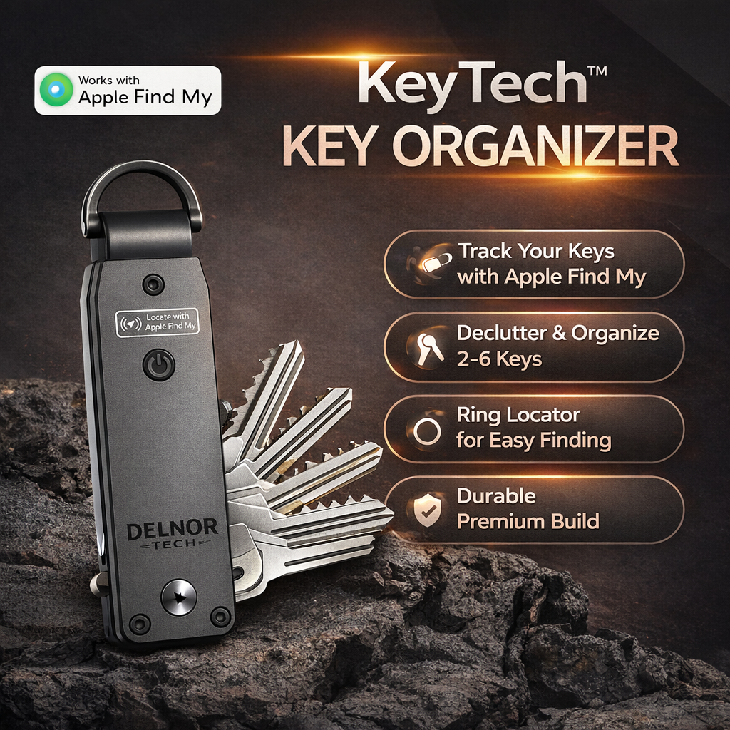 KeyTrack compact tracking key organizer for keys and daily essentials